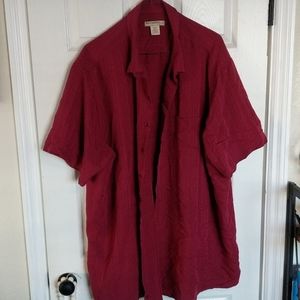 3xlt short sleeve button up